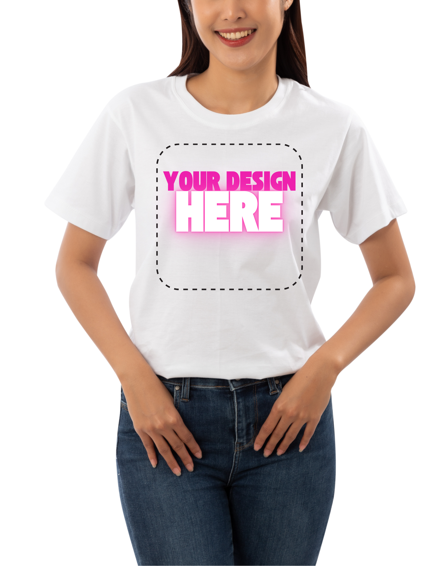 Women short sleeve white t-shirt