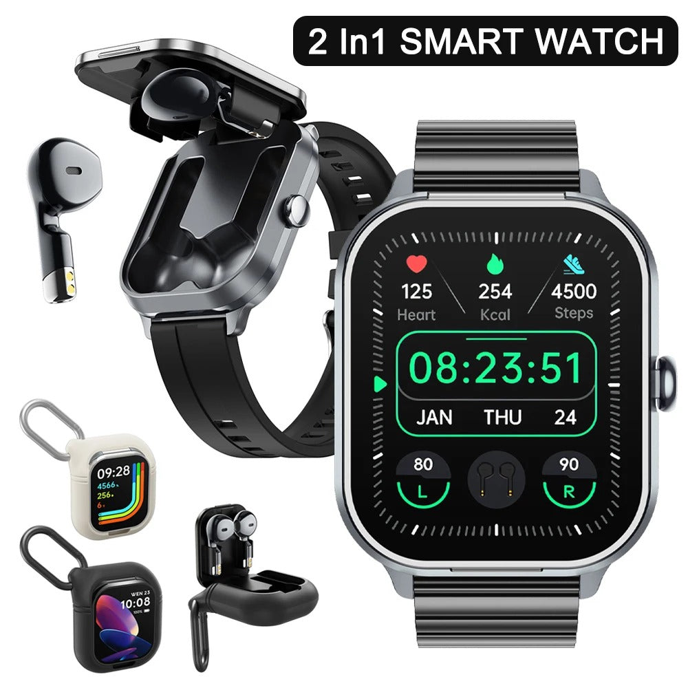 D8Pro smartwatch with headphones